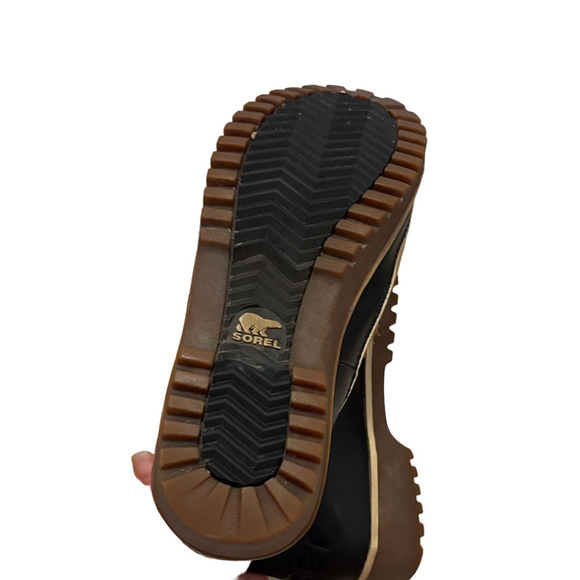 Sorel tivloli 2 Tan and Black Winter Rain Boots SZ 7 - Picture 13 of 14